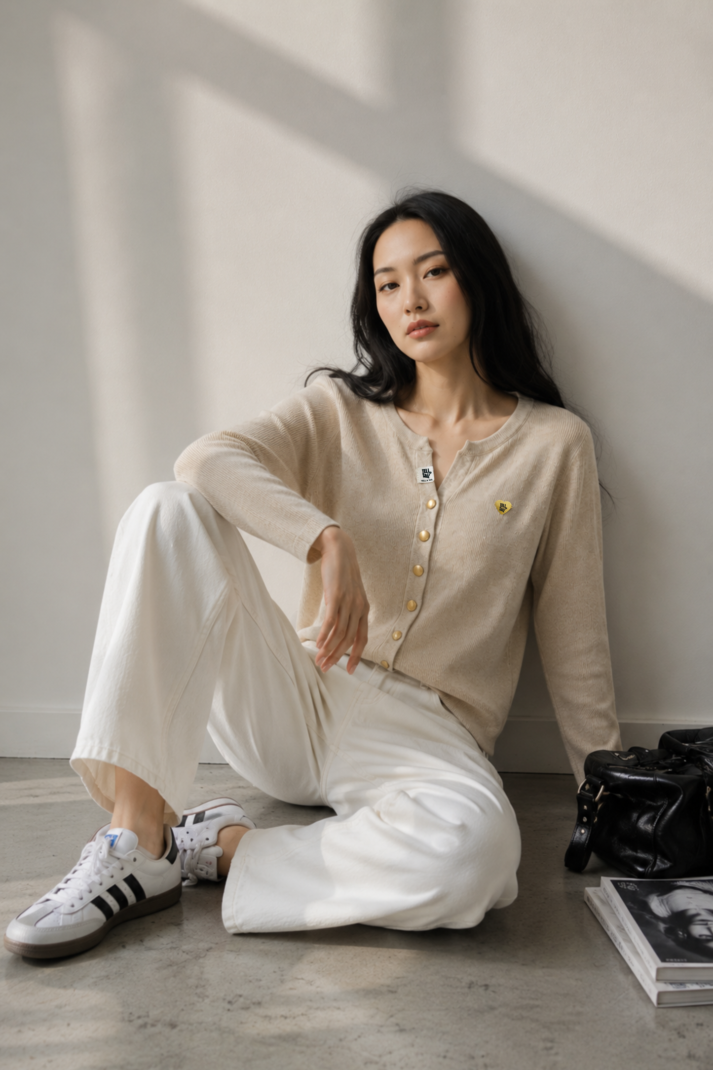 THE EVERYDAY CARDIGAN - BEIGE