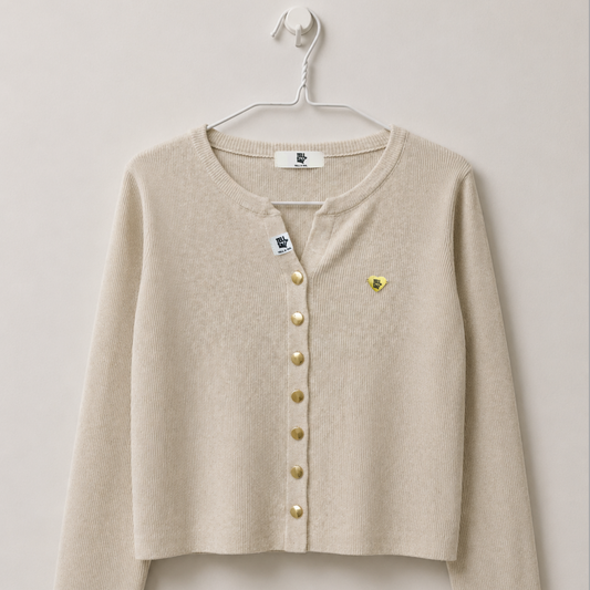 THE EVERYDAY CARDIGAN - BEIGE